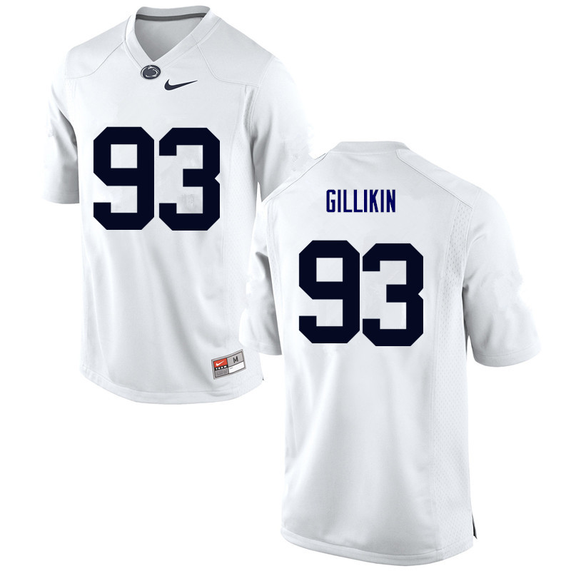 NCAA Nike Men's Penn State Nittany Lions Blake Gillikin #93 College Football Authentic White Stitched Jersey YMX6698YE